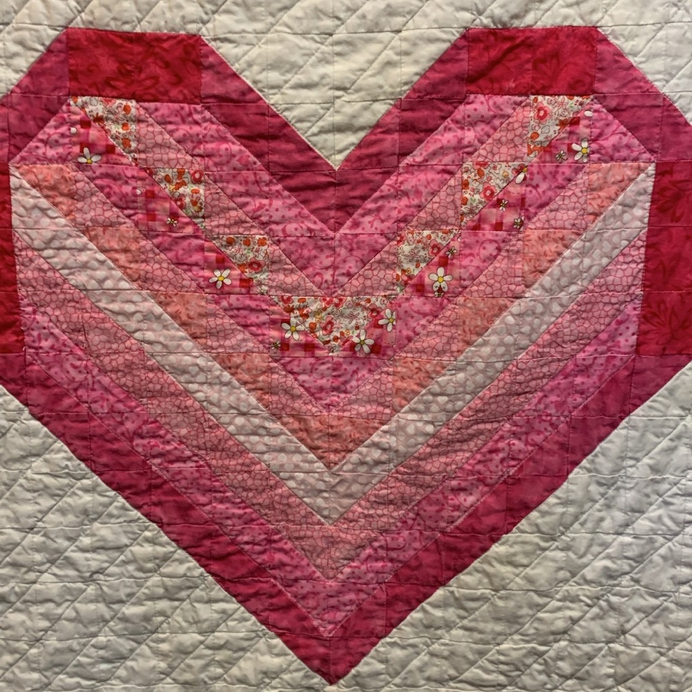 Valentines Small Quilt 31” X 31” - Picture 2 of 3